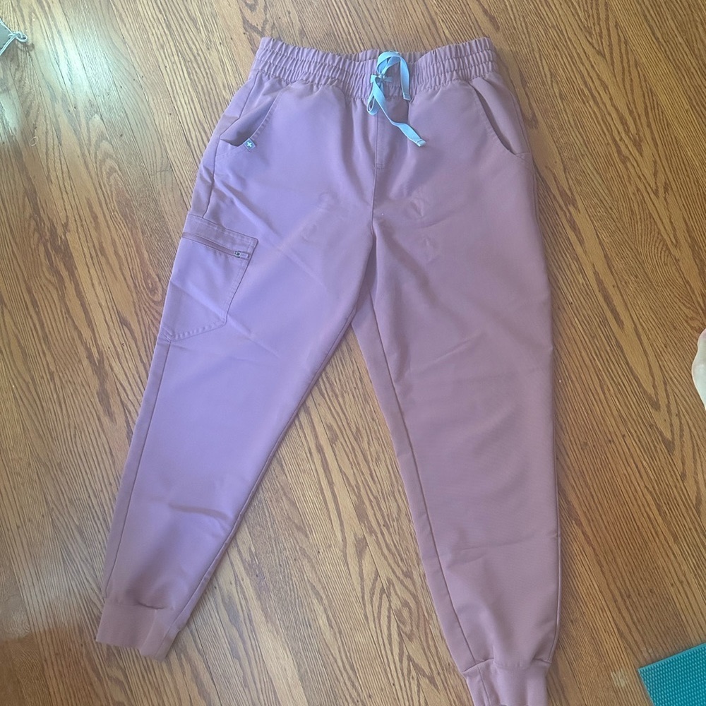 Mauve FIGS joggers - medium petite - high waisted